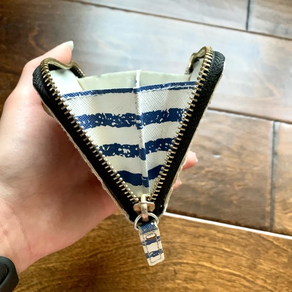 Scout Blue and White Striped Wallet - Picture 7 of 9